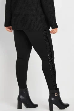 Stripe Sequin Leggings