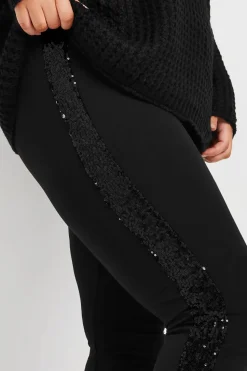 Stripe Sequin Leggings