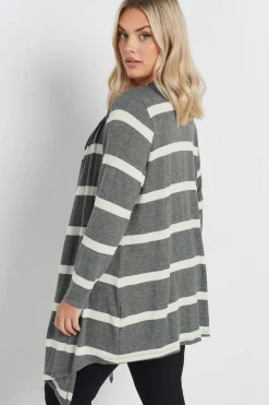 Stripe Waterfall Cardigan
