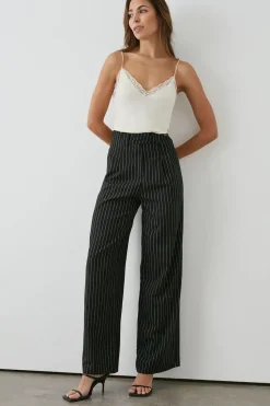 Stripe Wide Leg Trouser