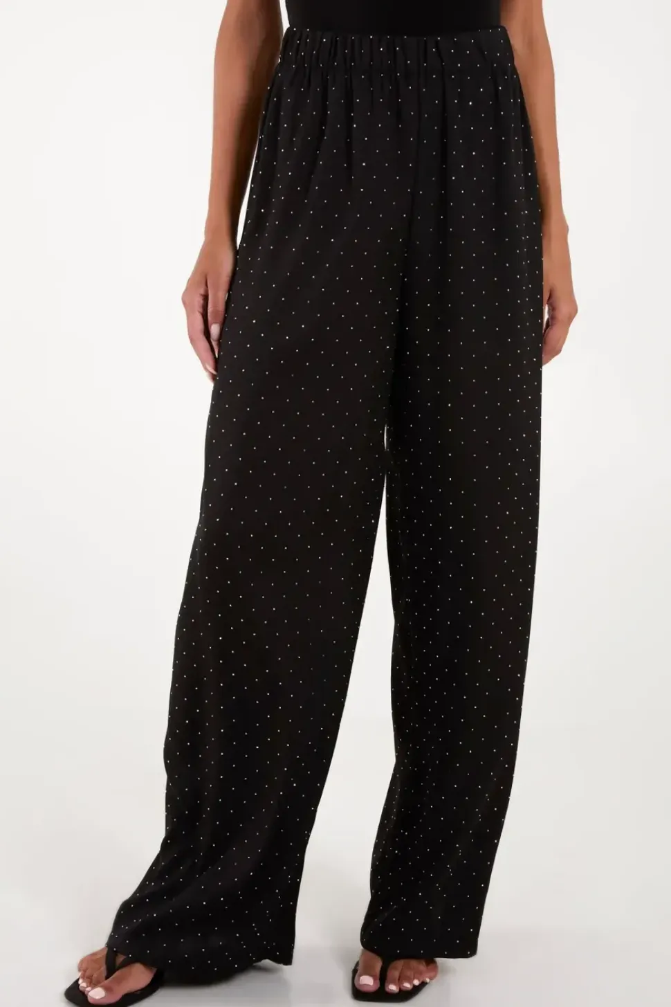 Studded High Waist Trousers