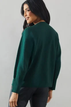 Stud Detail Boat Neck Jumper