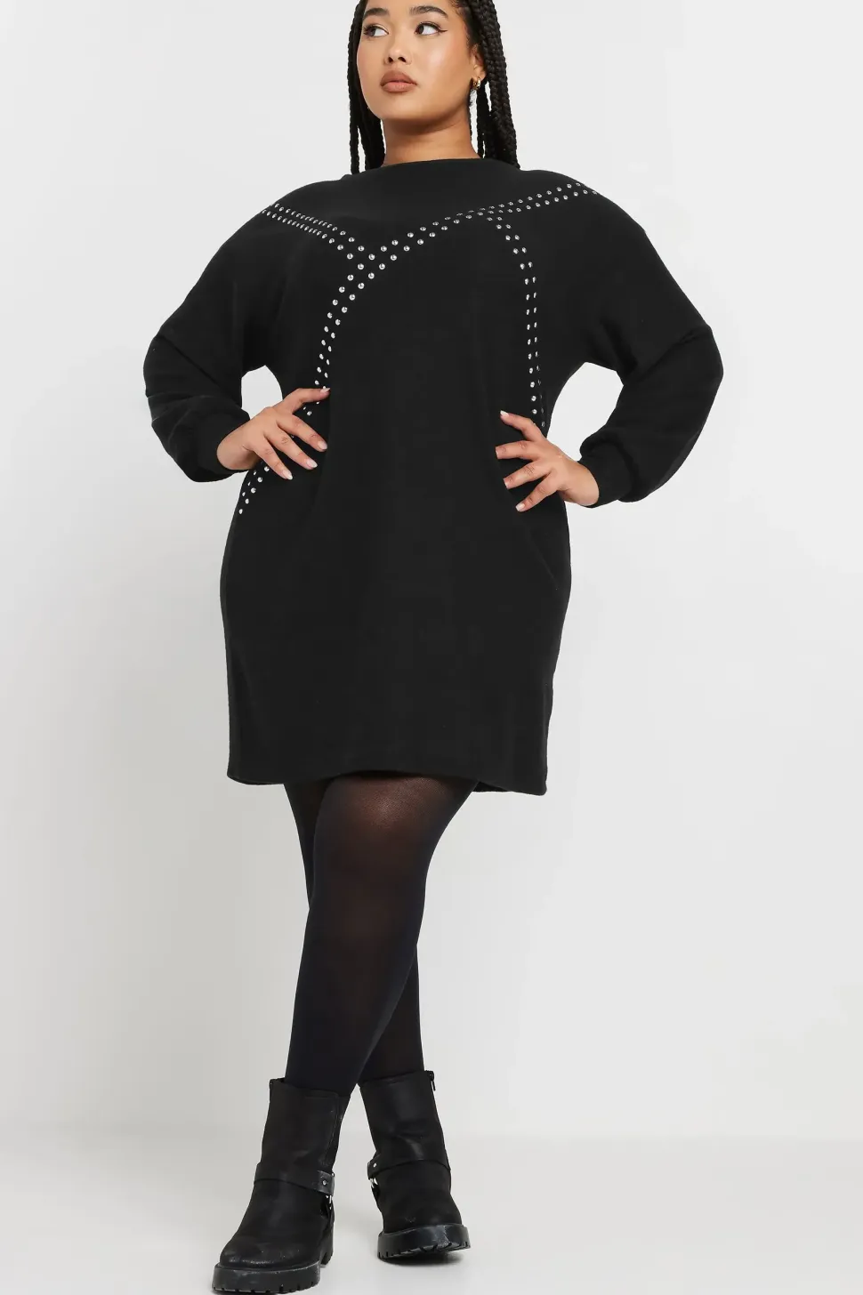 Stud Jumper Dress