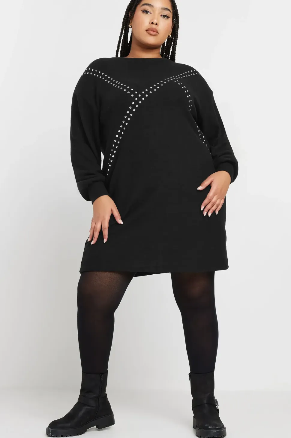 Stud Jumper Dress