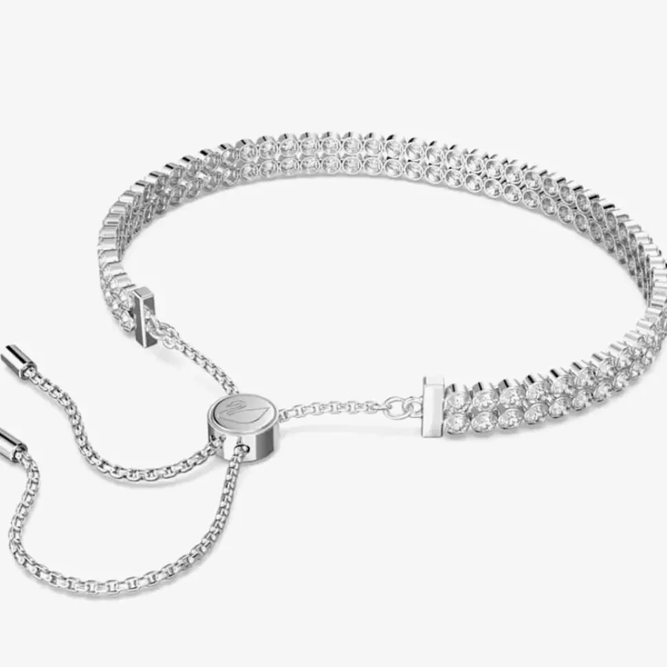 Subtle Rhodium Plated Crystal Bracelet 5221397