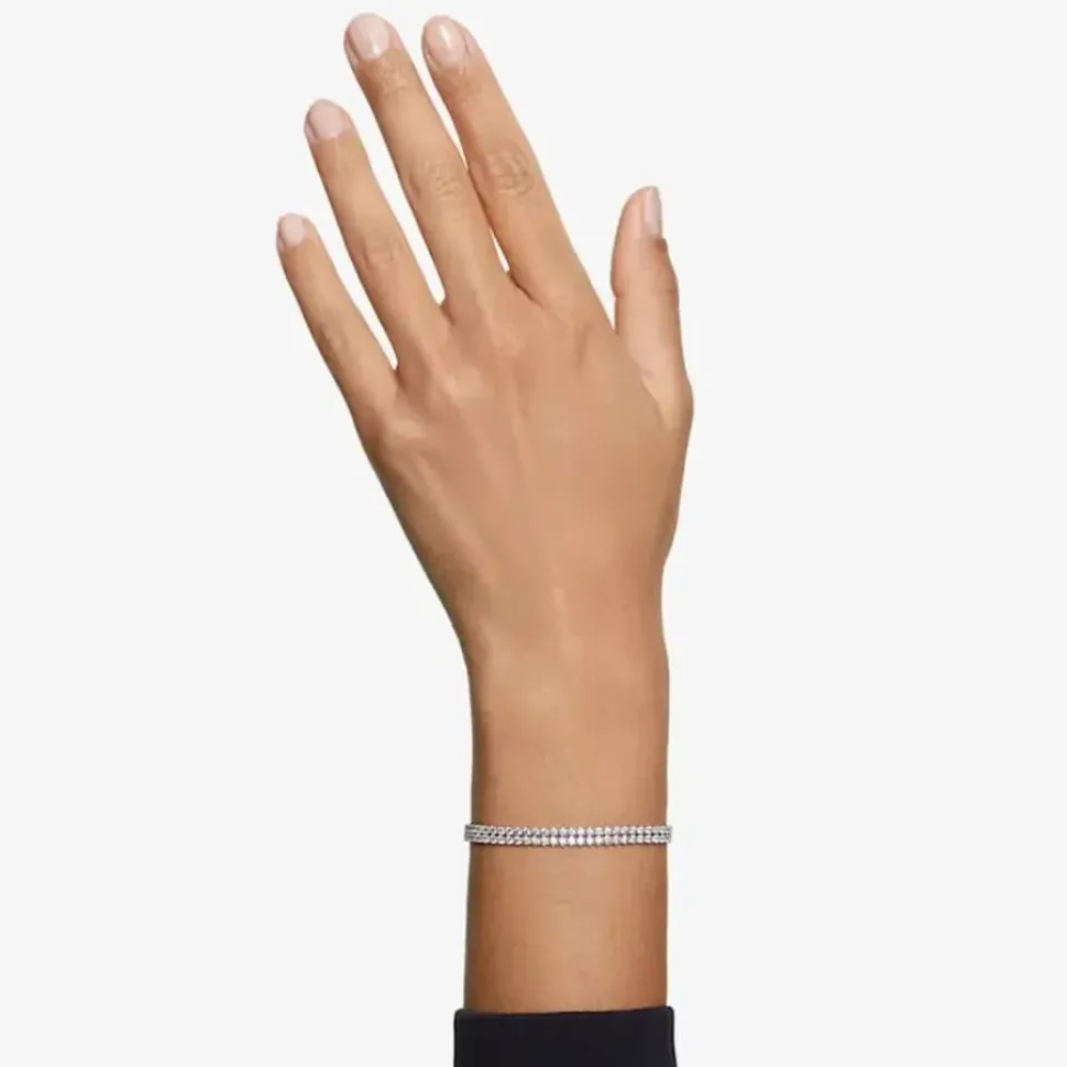 Subtle Rhodium Plated Crystal Bracelet 5221397