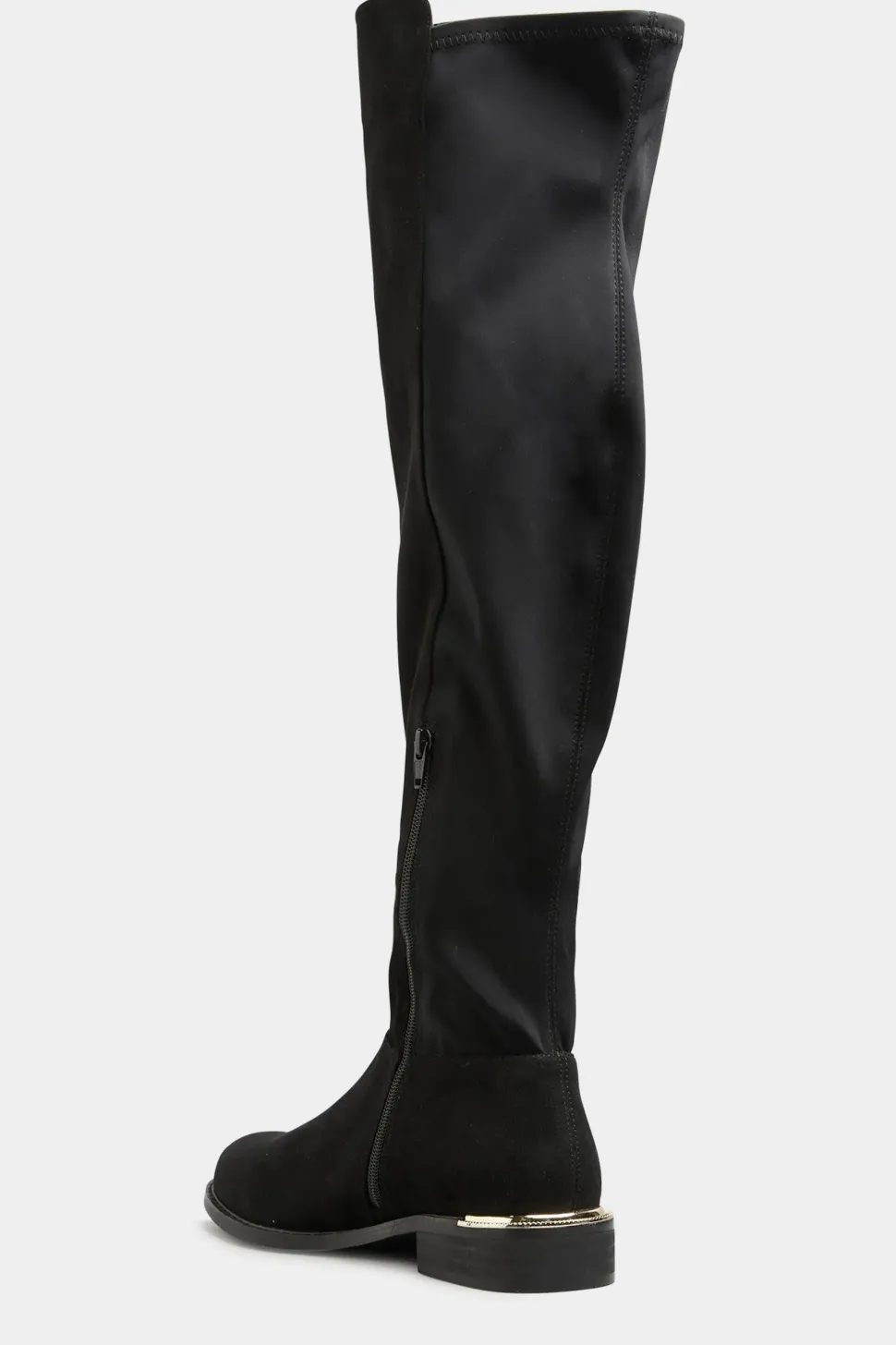 Suede Over The Knee Stretch Boots