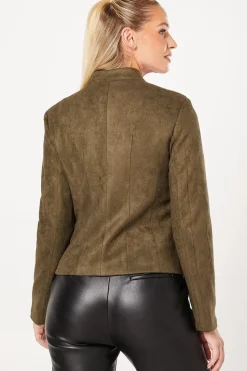 Suedette Pocket Detail Jacket