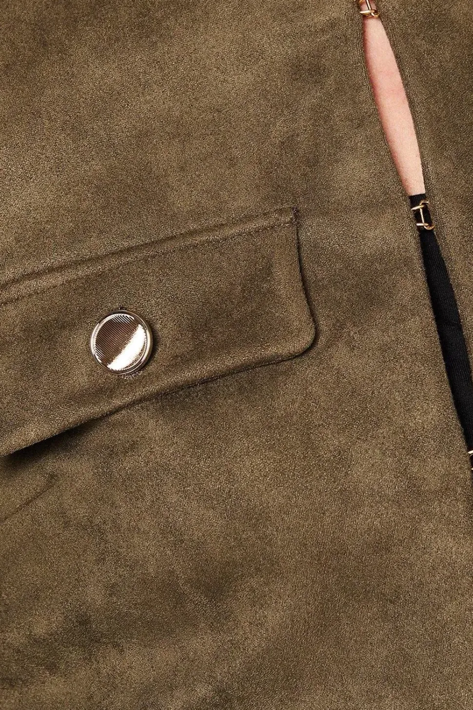 Suedette Pocket Detail Jacket