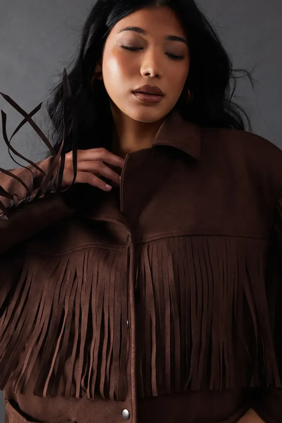 Suedette Western Fringed Jacket