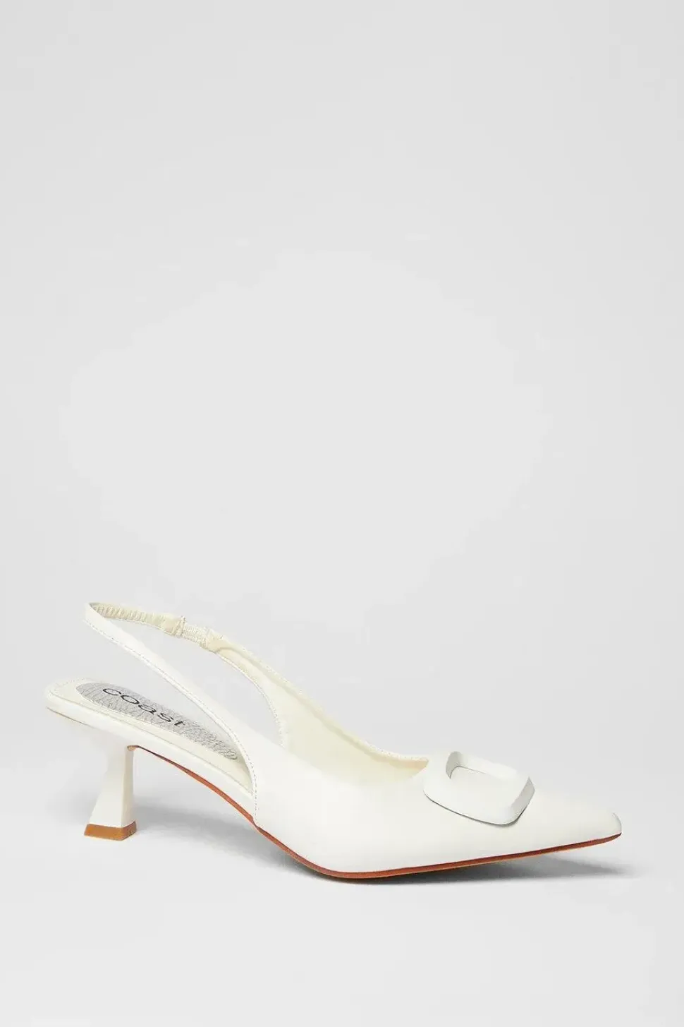 Sugar Bridal Brooch Detail Pointed Singback Stiletto Heeled Court Shoes