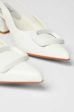 Sugar Bridal Brooch Detail Pointed Singback Stiletto Heeled Court Shoes
