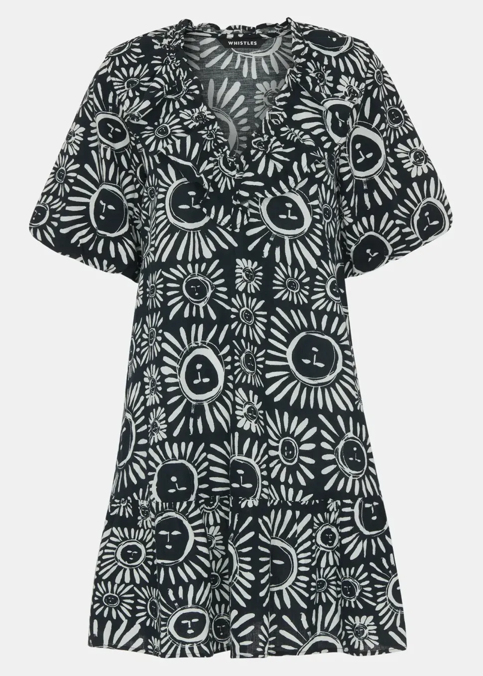 Sunman Print Frill Dress-
