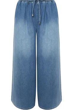 Super Wide Leg Tie Waist Jeans