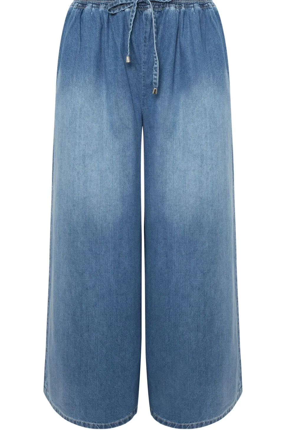 Super Wide Leg Tie Waist Jeans