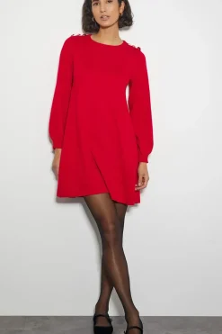 Susie Mini Jumper Dress Red