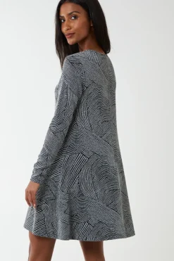 Swing Metallic Mini Dress