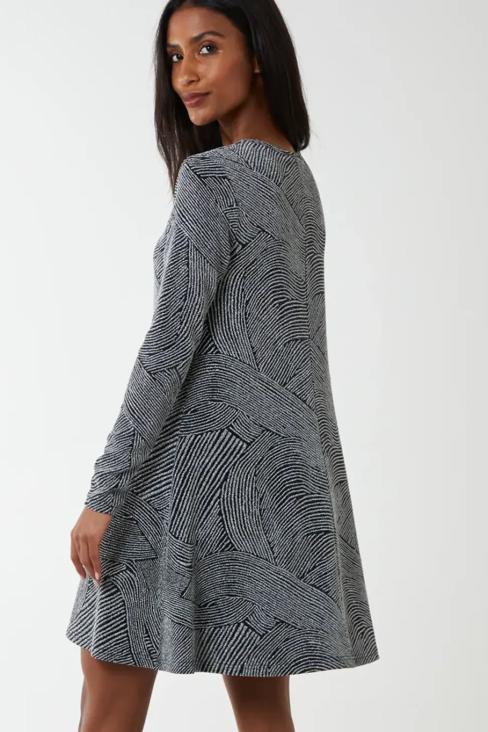 Swing Metallic Mini Dress
