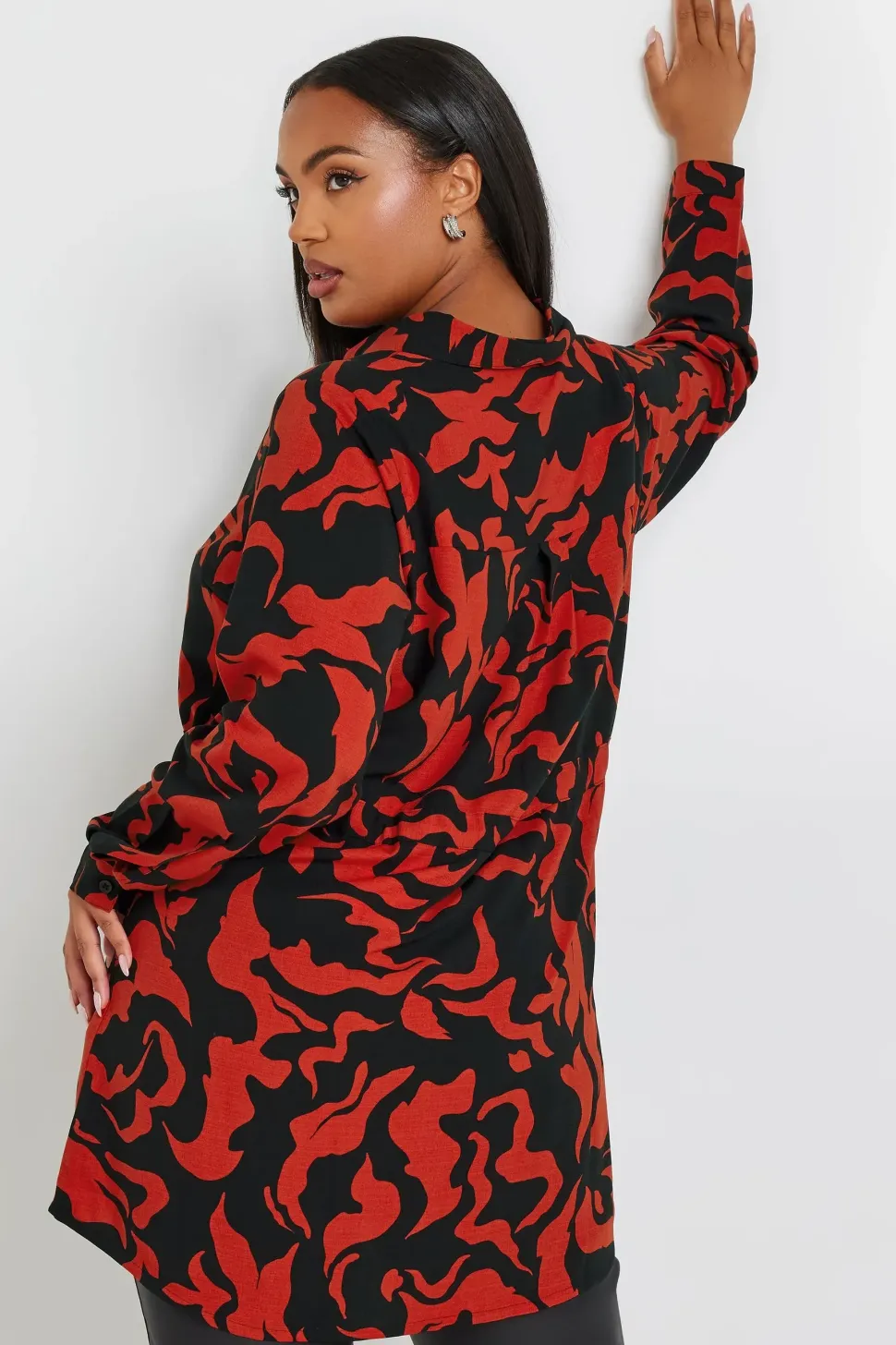 Swirl Print Tunic Shirt