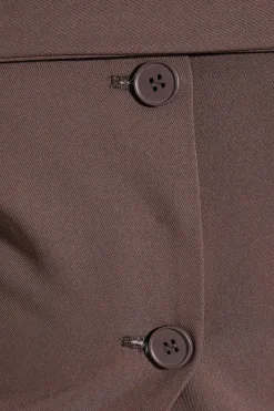 Tailored Bardot Sleeveless Blazer Top