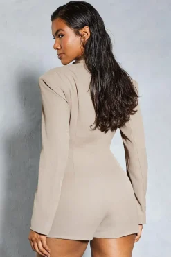 Tailored Blazer Overlay Playsuit