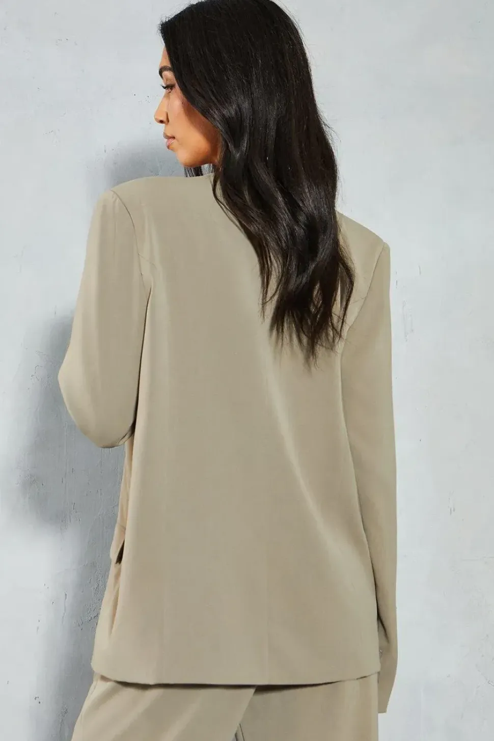 Tailored Double Breasted Boxy Blazer