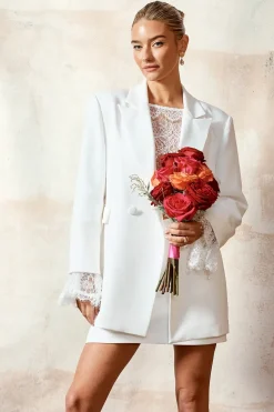 Tailored Double Breasted Bridal Blazer