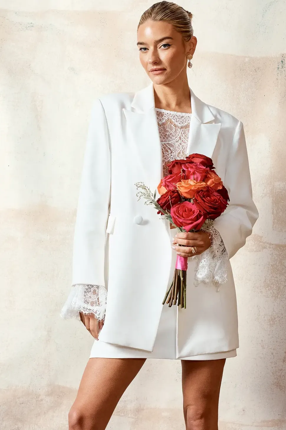 Tailored Double Breasted Bridal Blazer