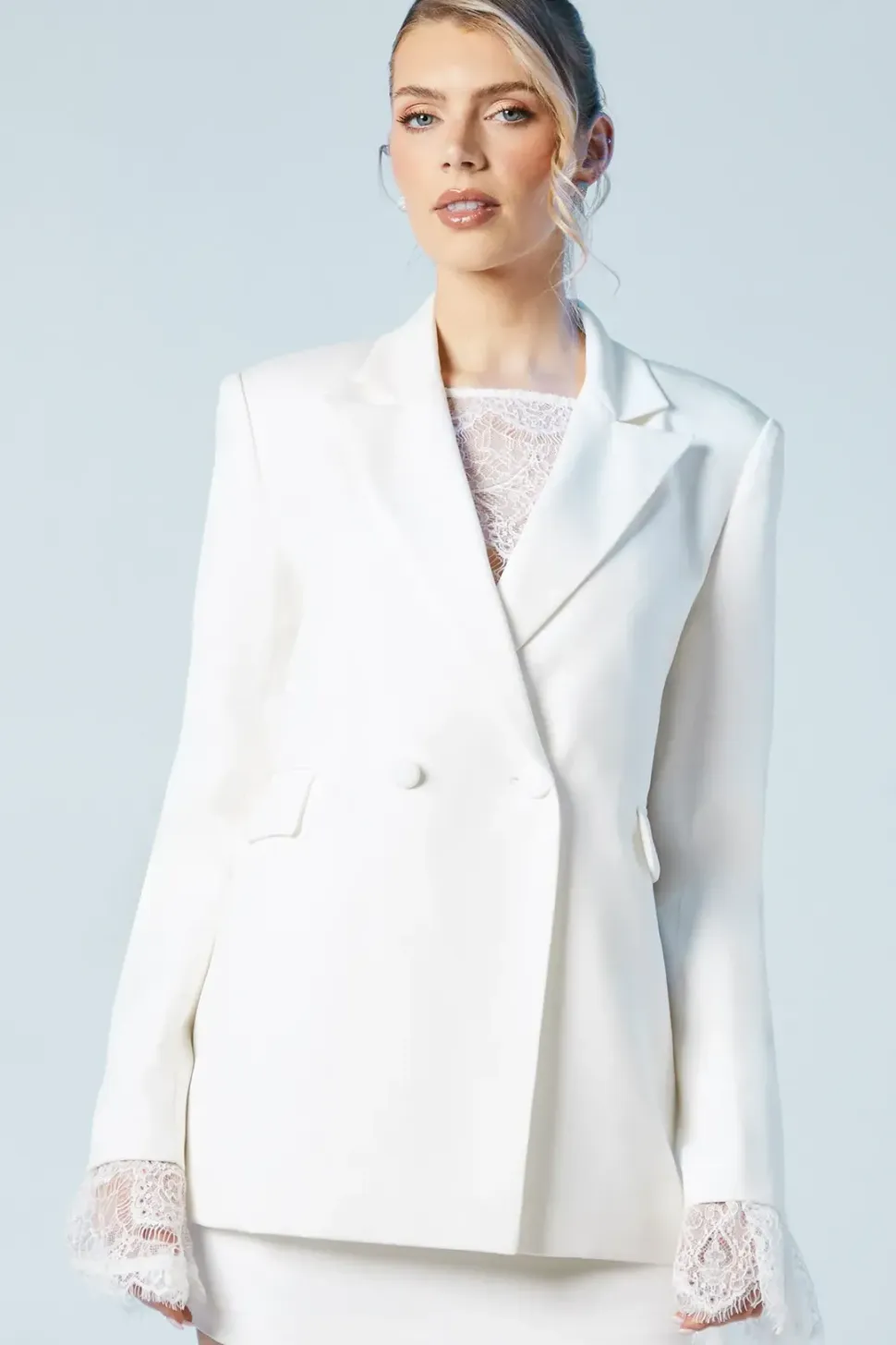 Tailored Double Breasted Bridal Blazer