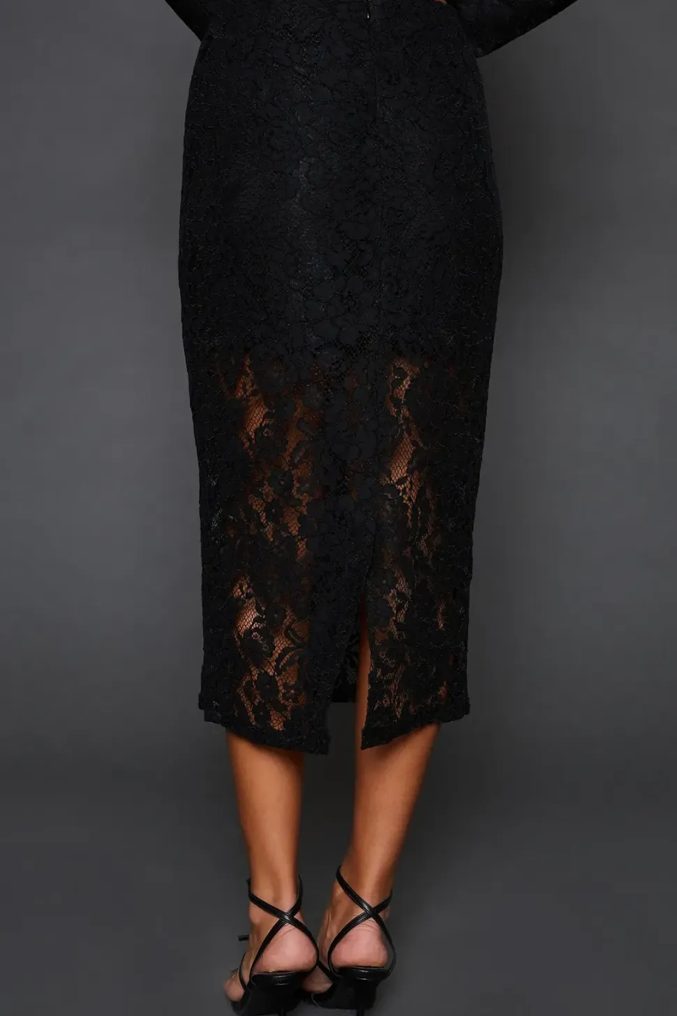 Tailored Lace Maxi Skirt