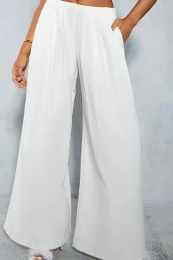 Tailored Oversized Pleat Detail Trousers