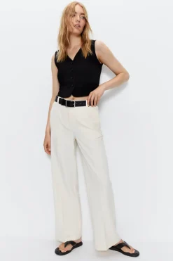 Tailored Straight Leg Trousers