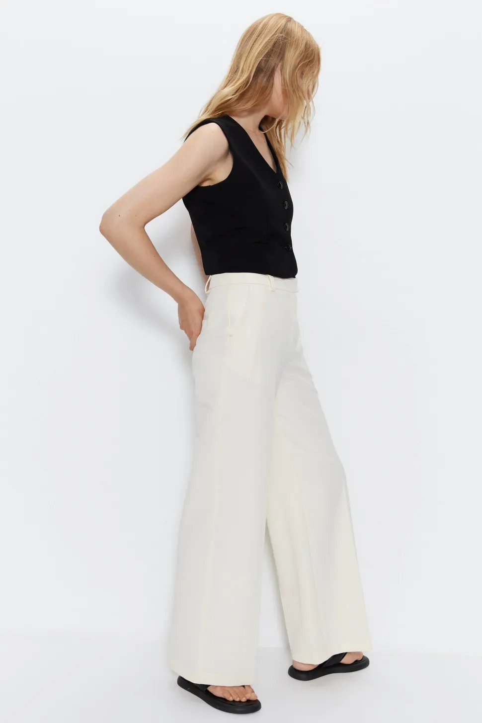 Tailored Straight Leg Trousers