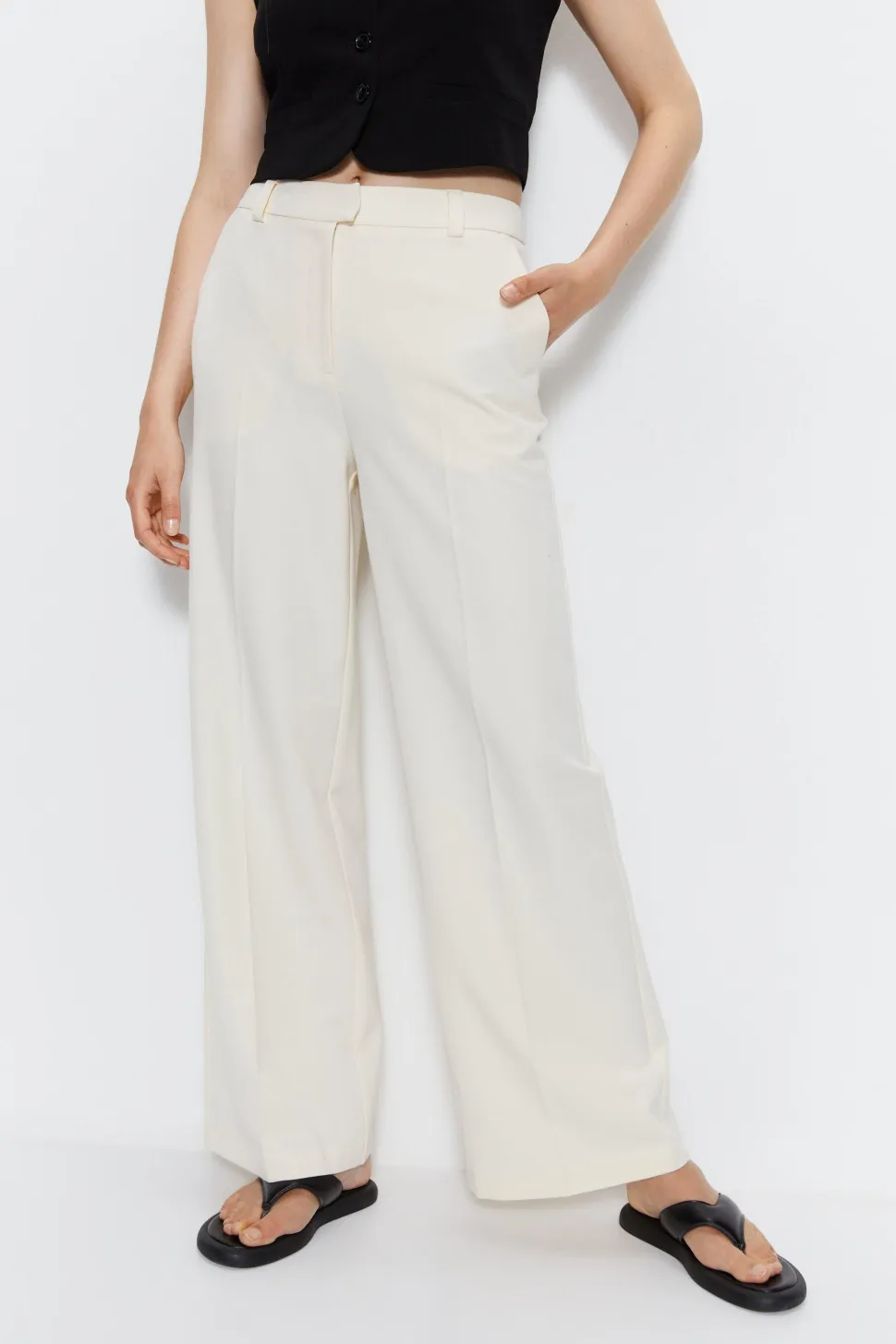 Tailored Straight Leg Trousers