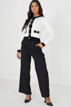 Tailored Wide Leg Trousers