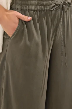 Tall Acid Wash Wide Leg Trousers