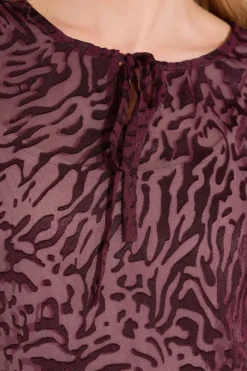 Tall Animal Burnout Blouse