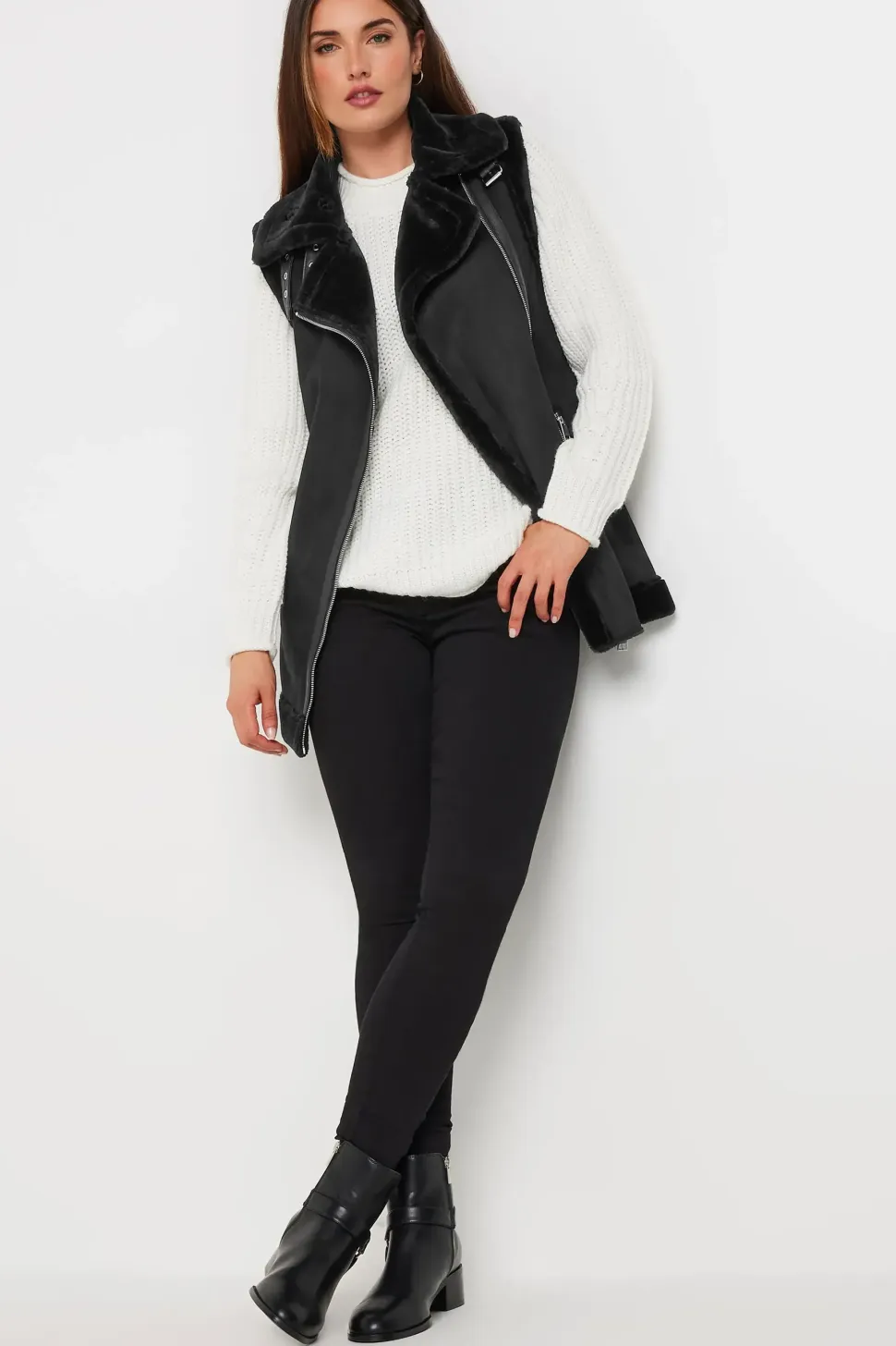Tall Aviator Gilet Jacket