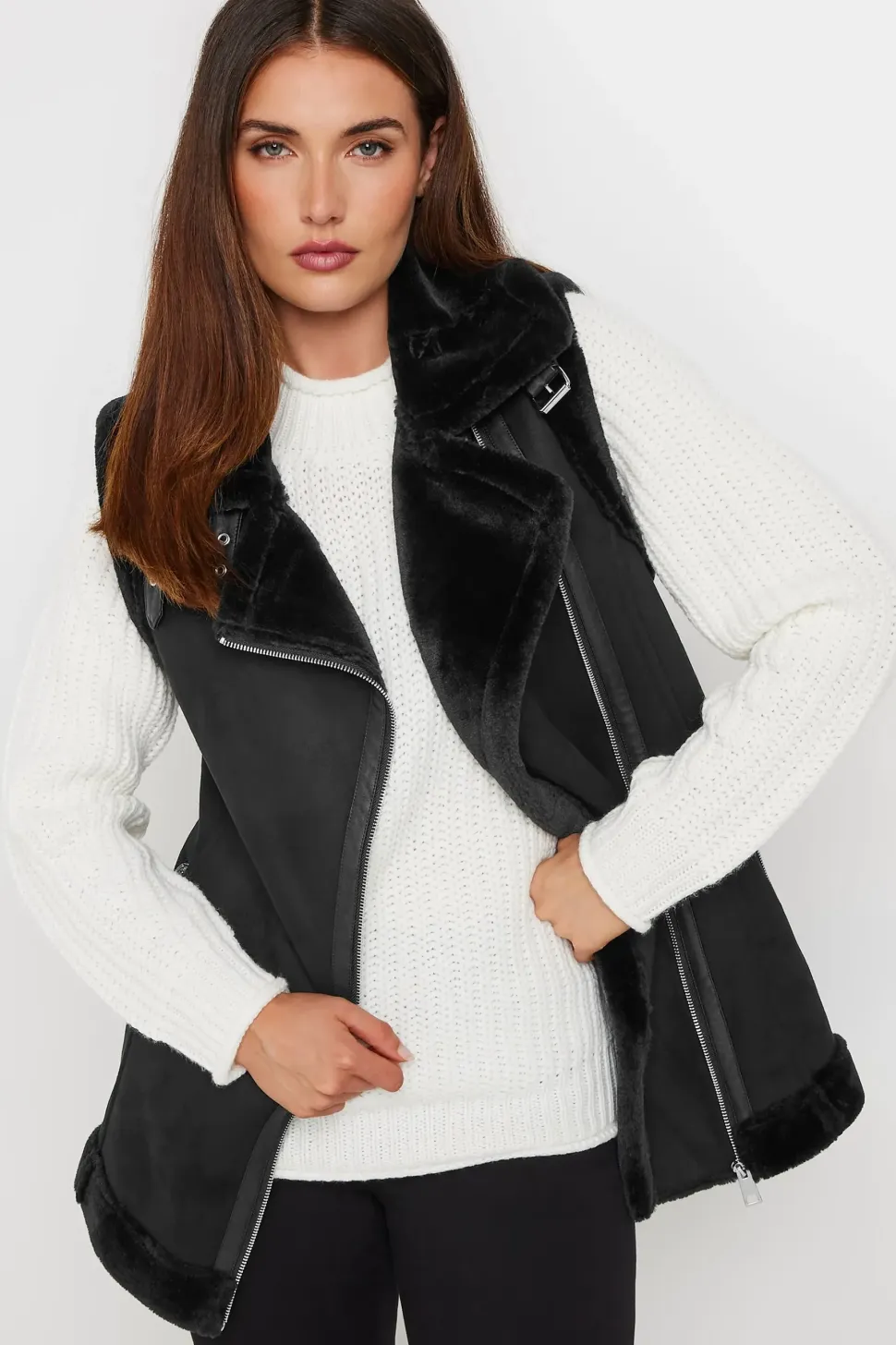 Tall Aviator Gilet Jacket