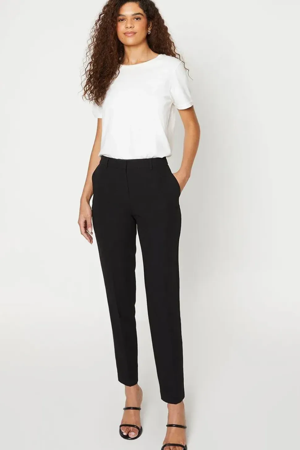 Tall Black Ankle Grazer Trouser