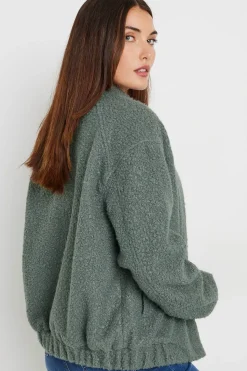 Tall Boucle Bomber Jacket