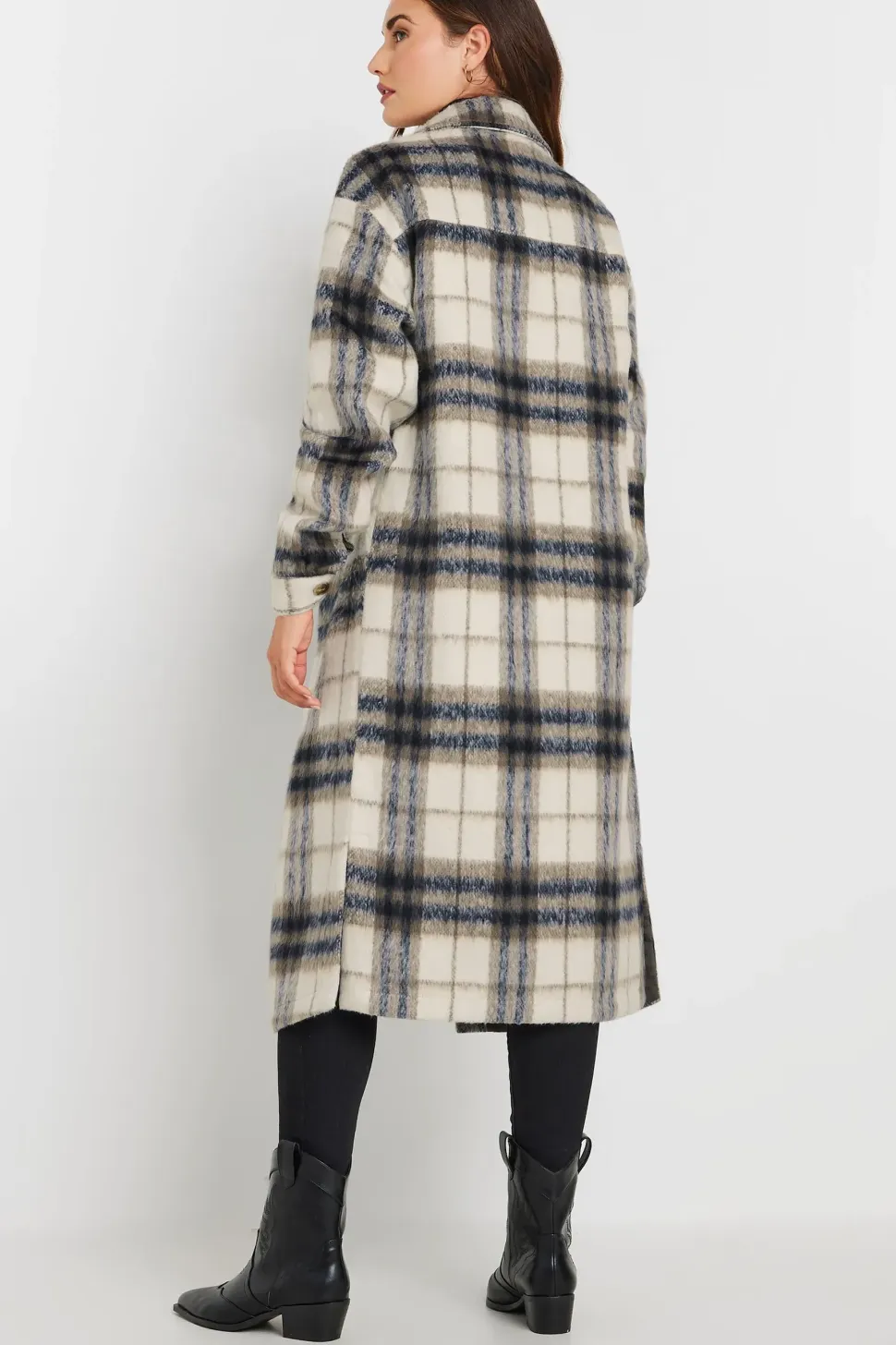 Tall Check Longline Shacket