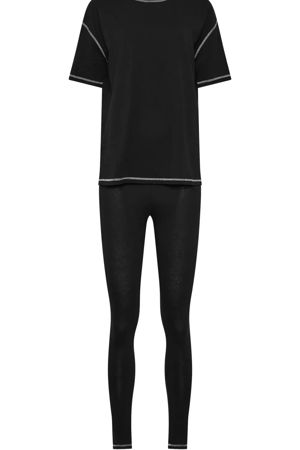 Tall Contrast Stitch Leggings & T-Shirt Set
