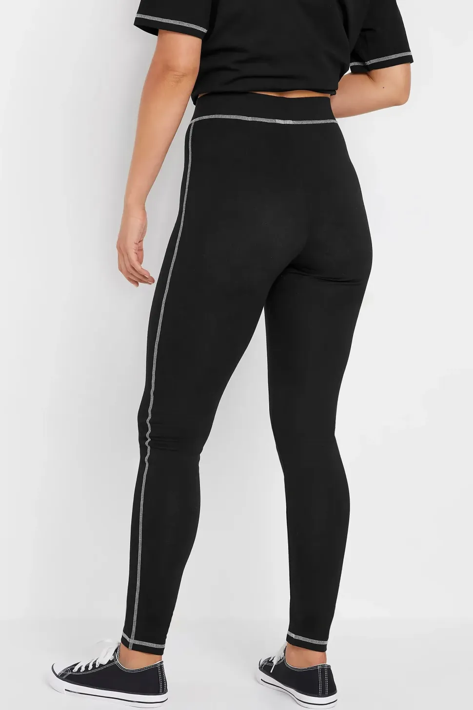 Tall Contrast Stitch Leggings & T-Shirt Set