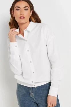 Tall Cotton Elasticated Hem Shirt