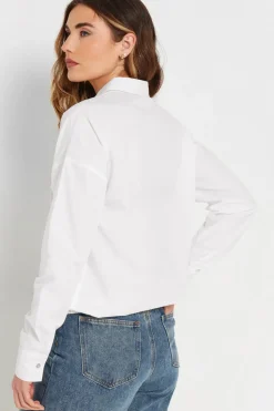Tall Cotton Elasticated Hem Shirt