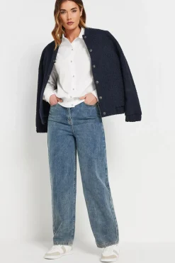 Tall Cotton Elasticated Hem Shirt