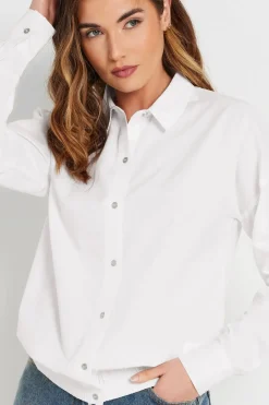 Tall Cotton Elasticated Hem Shirt