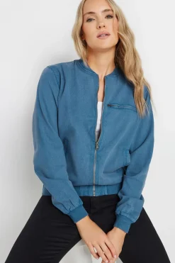 Tall Denim Bomber Jacket