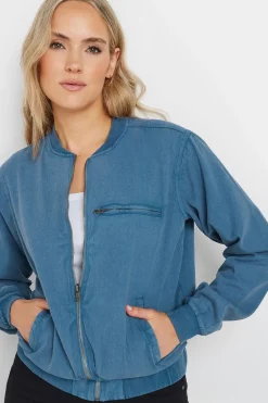 Tall Denim Bomber Jacket